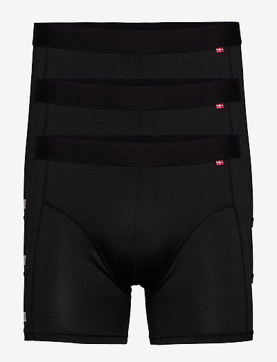 Sport Polyester Trunks 3 Pack - majtki w wielopaku - black