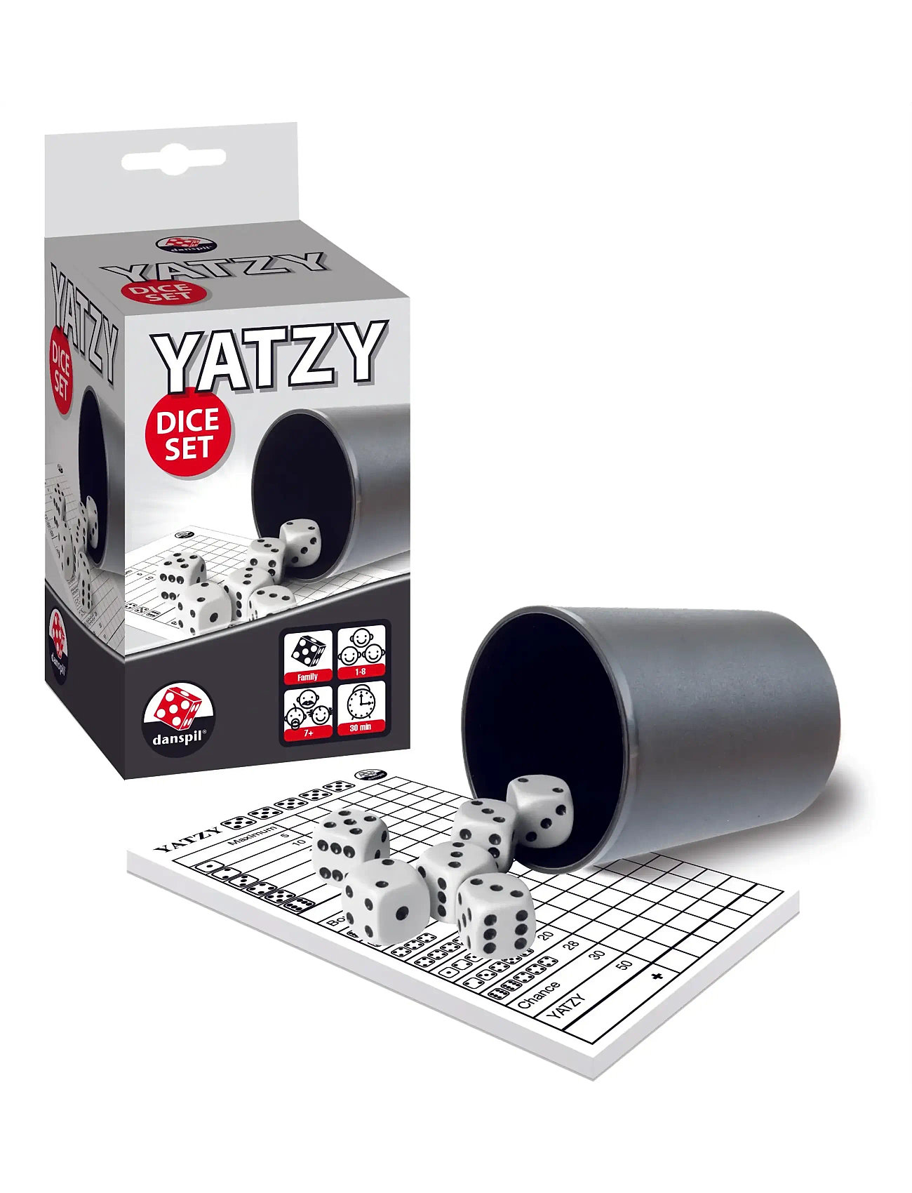 Danspil Yatzy, One Size, White, Spil > Brætspil, Børn