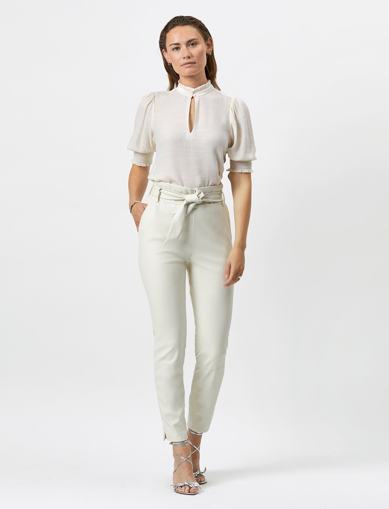Dante6 Feline Top, 34, Cream, Bluser > Kortærmede, Dame
