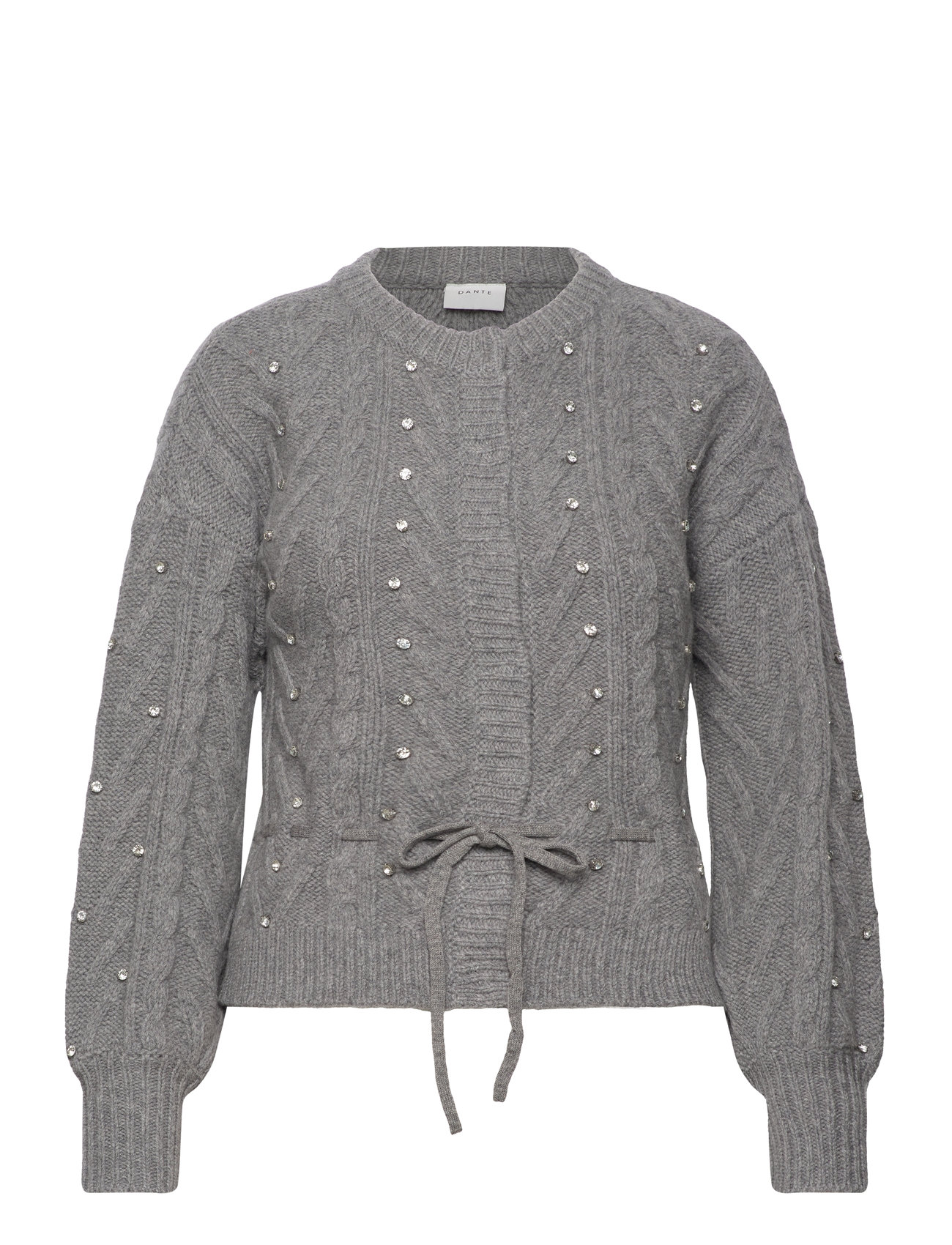 D6Jaelyn Rhinest Cardigan Grey Dante6