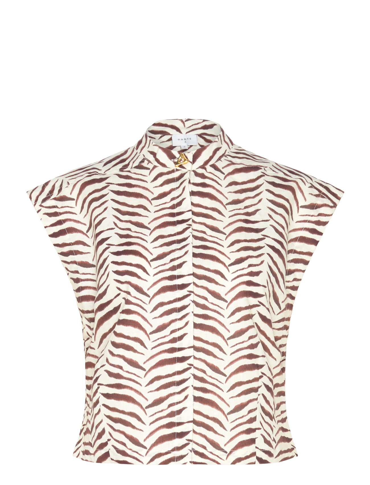 D6Jarou Printed Top Brown Dante6