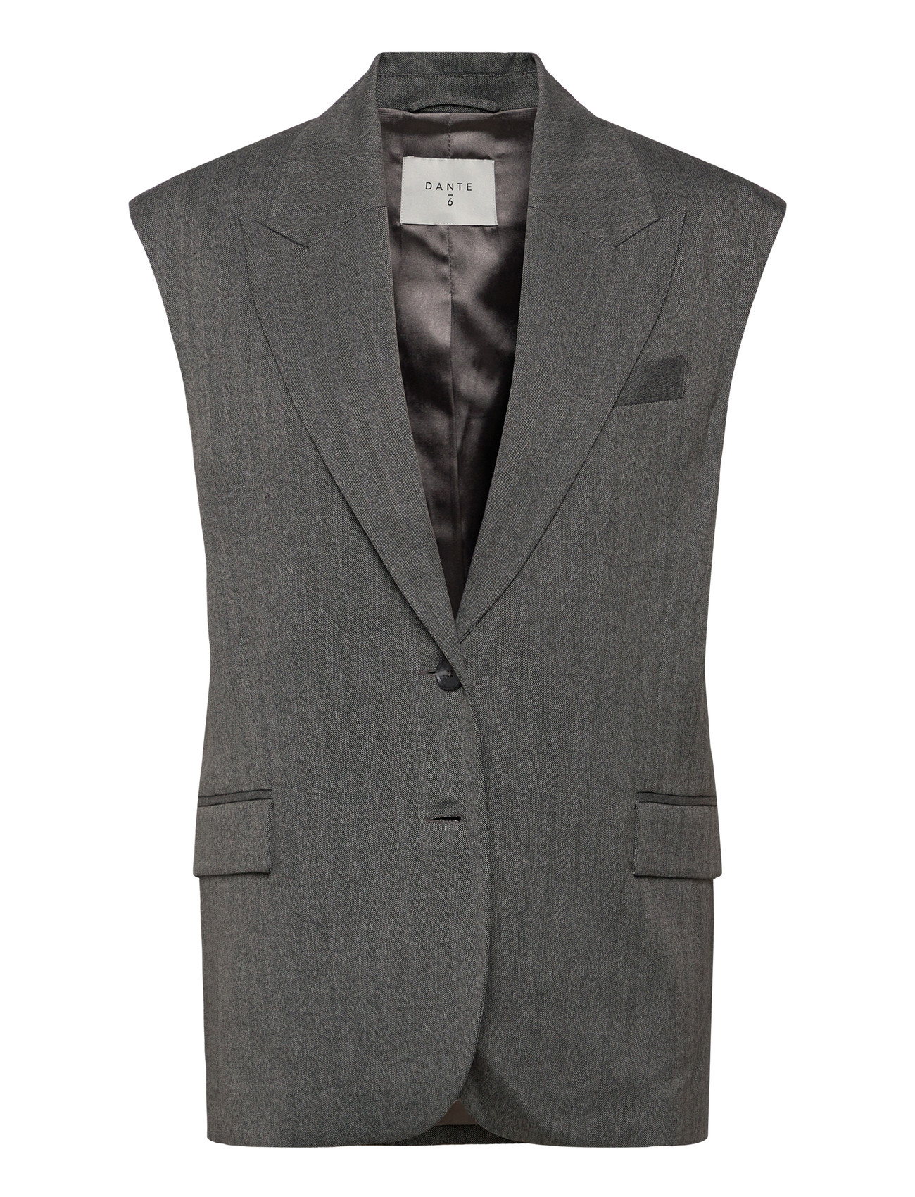 DANTE6 Dante6-Avenue Herringbone Weste Grau - 38 - Damen