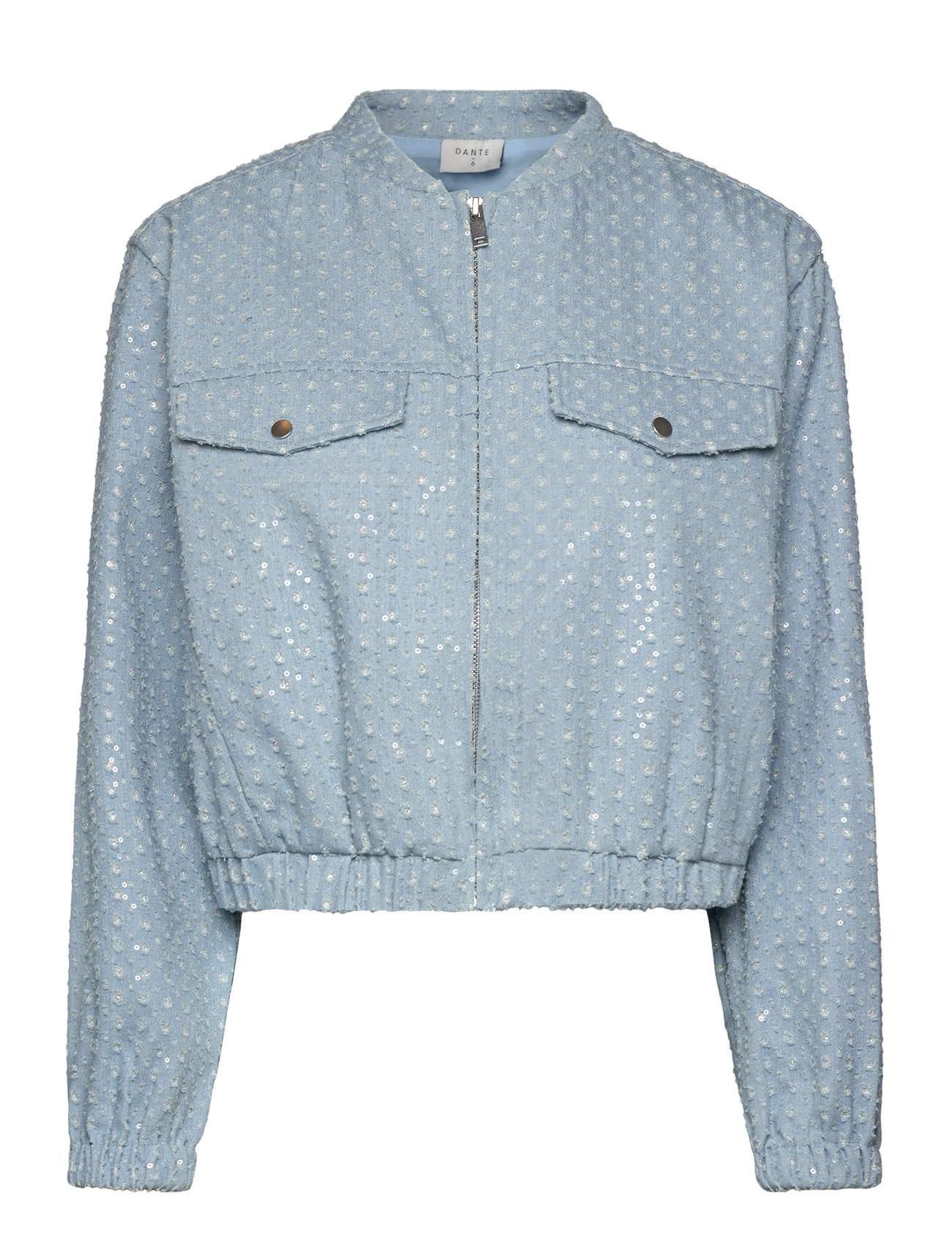 Rolo Embellished Jacket Dongerijakke Denimjakke Blue Dante6