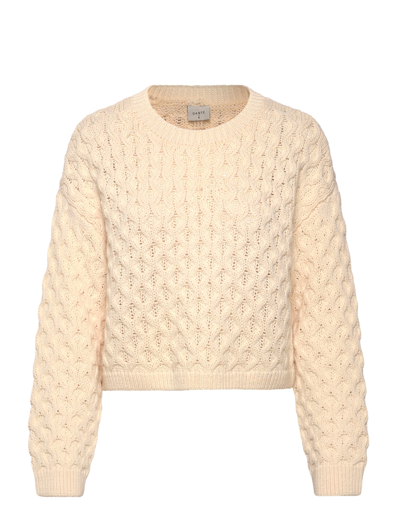 DANTE6 Dante6-Tulsa Open Back Cable Sweat Cream - L - Damen