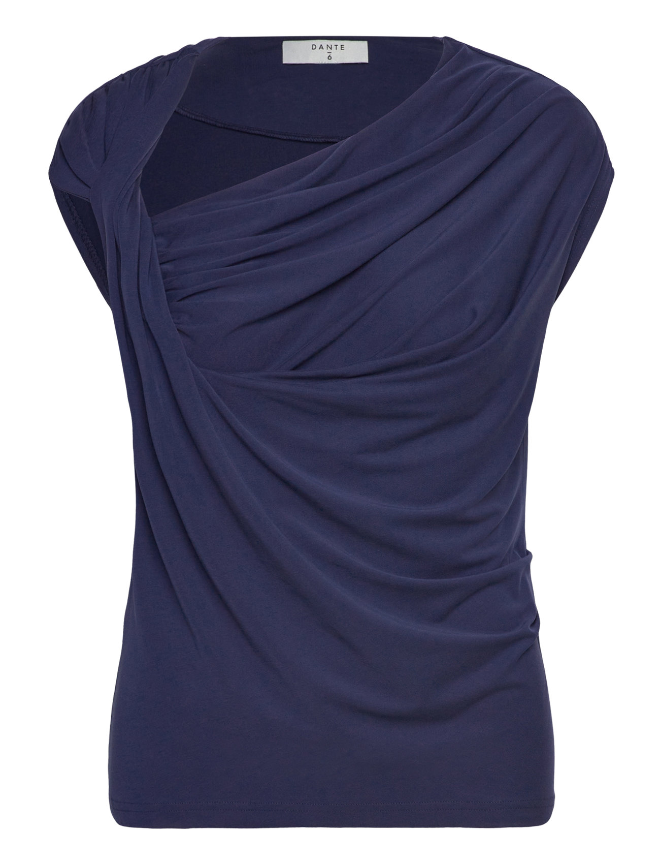 DANTE6 Dante6-Vicente Twist Detail Jersey Oberteil Navy - XS - Damen