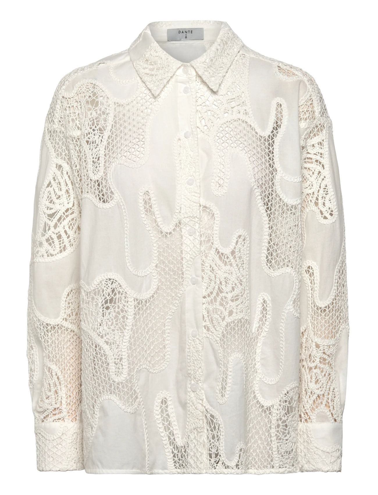 DANTE6 Dante6-Eleanor Bestickt Shirt Weiß - 40 - Damen