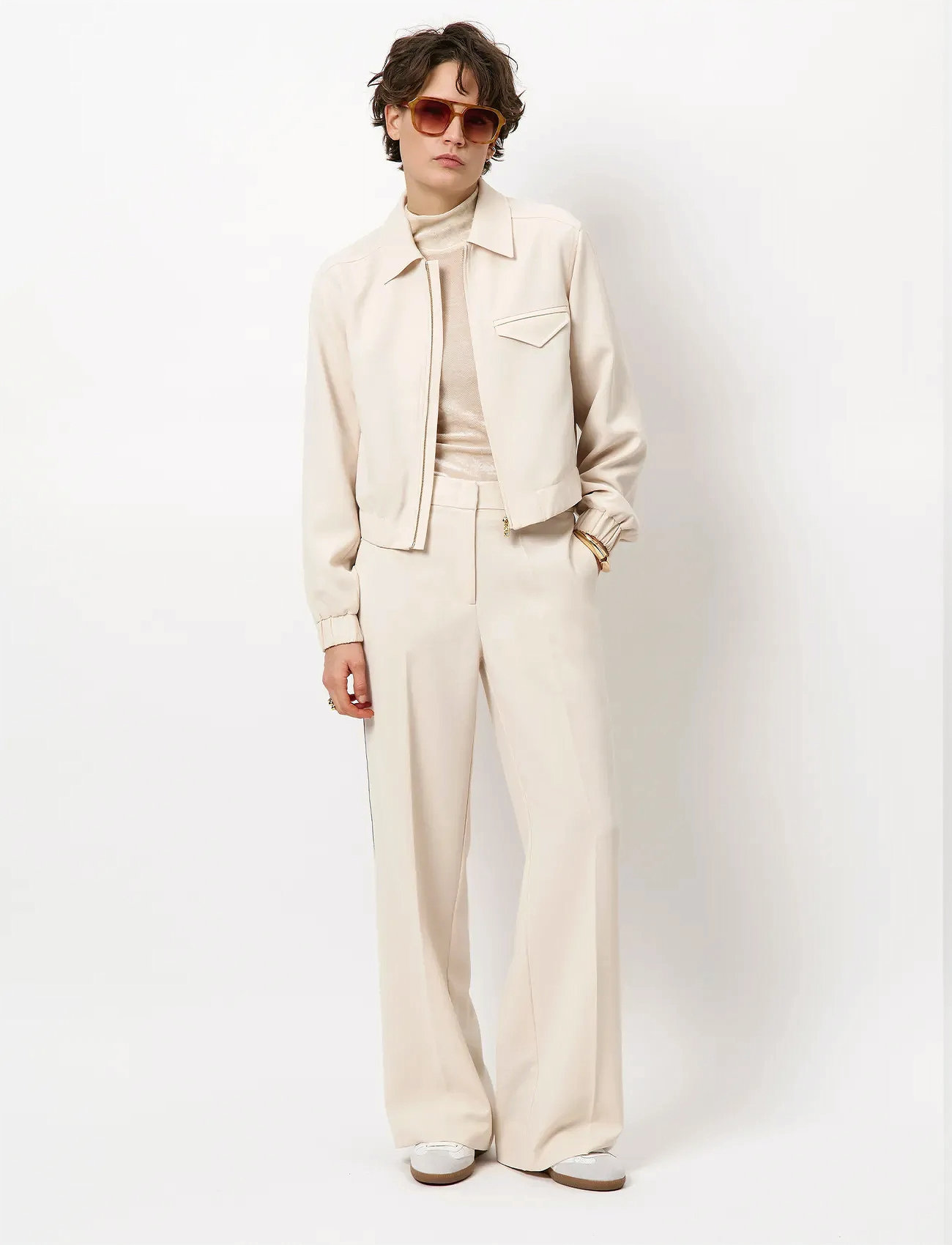 Dante6 Dante6-Prince Bomber Jacket, 36, Cream, Jakker > Bomberjakker, Dame