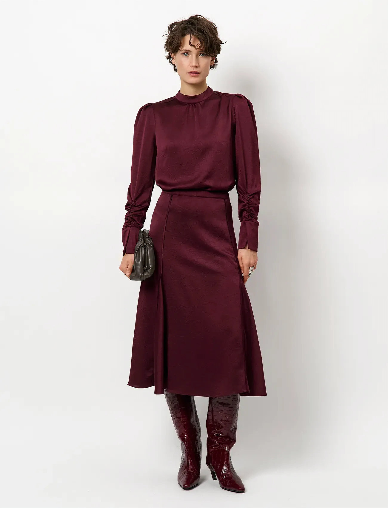 Dante6 Dante6-Pristine Turtle Top, 38, Burgundy, Bluser > Langærmede, Dame