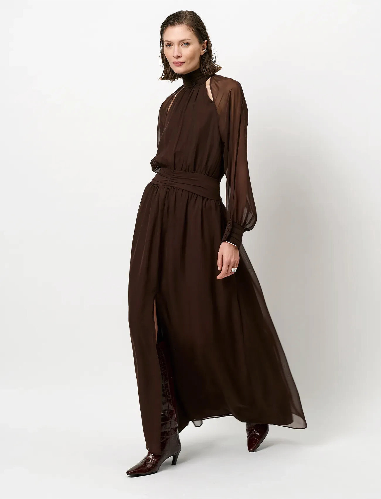 Dante6 Dante6-Rita Bohemian Maxi Dress, 36, Brown, Kjoler > Maxikjole, Dame
