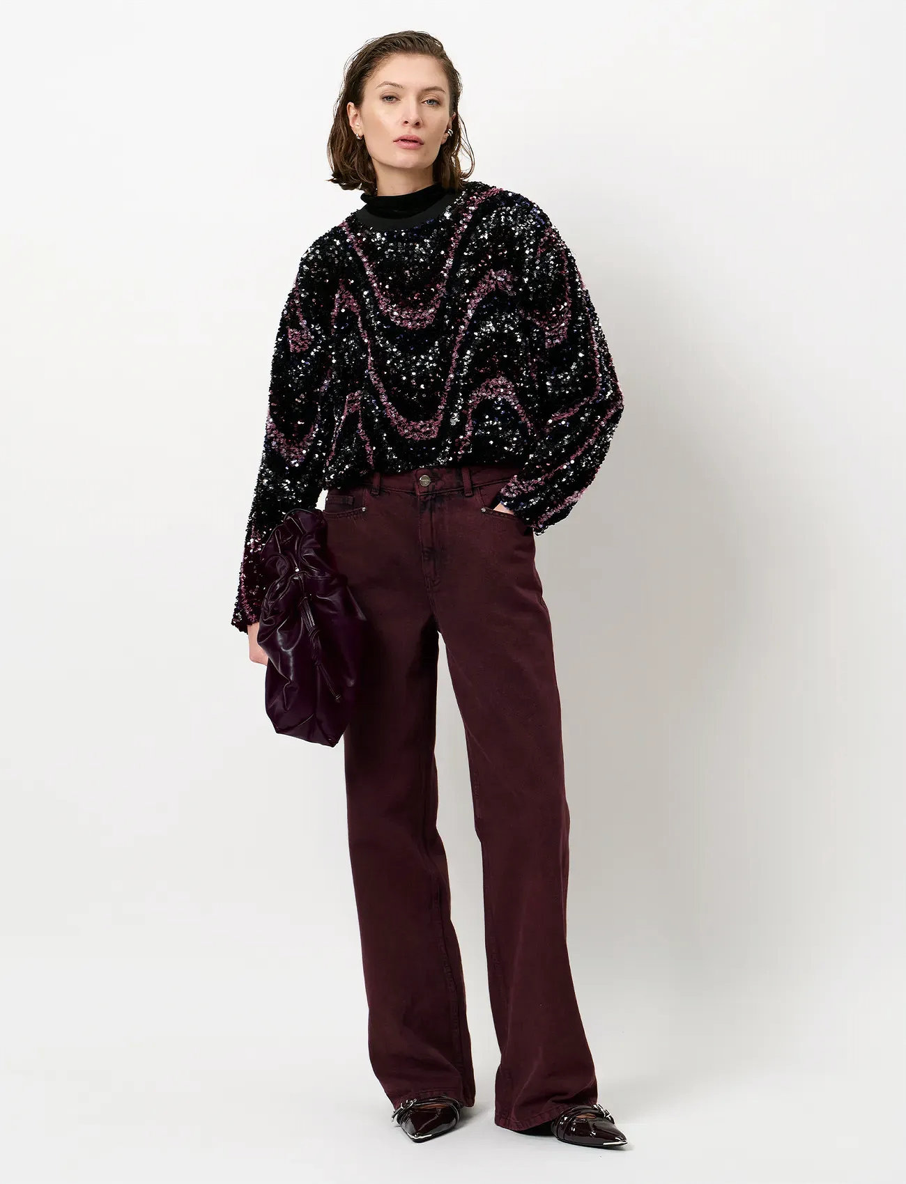 Dante6 Dante6-Lizy Sequins Top, 40, Multi/patterned, Strik > Trøjer, Dame