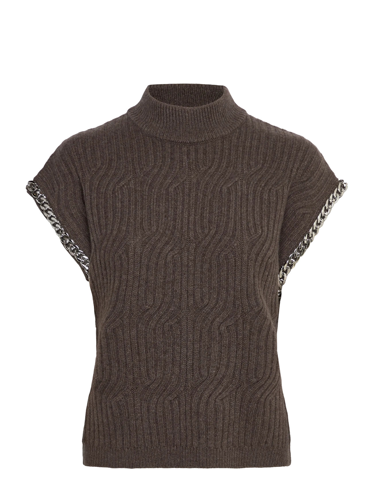 DANTE6 Dante6-Meloe Ärmellos Chain Pullover Braun - L - Damen