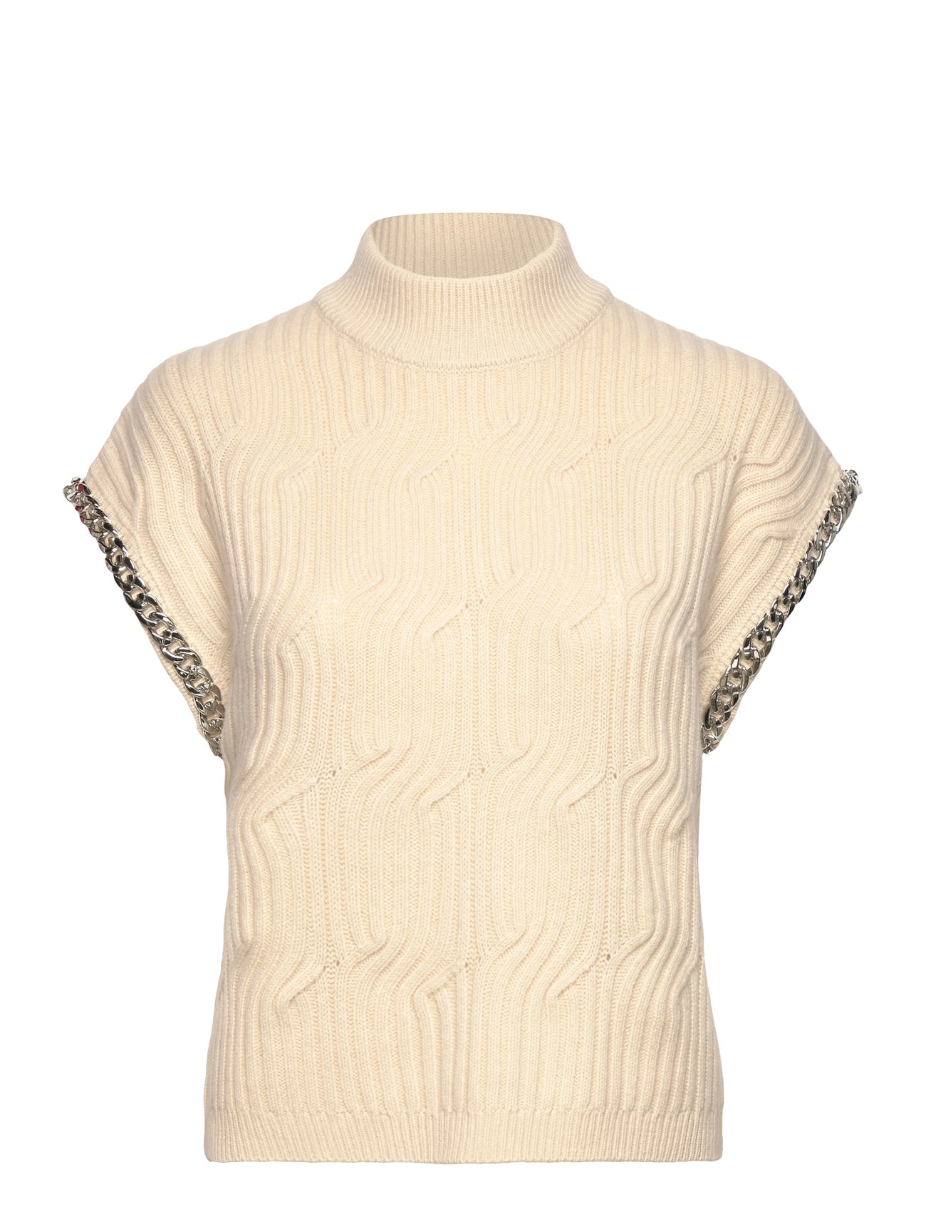 DANTE6 Dante6-Meloe Ärmellos Chain Pullover Cream - S - Damen