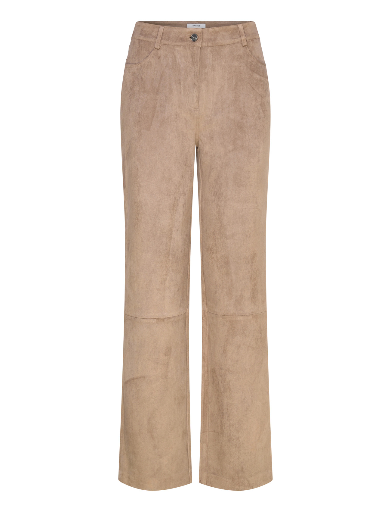 Dante6 Dante6-Carmen Faux Suede Pants, 38, Beige, Bukser > Lige Ben, Dame