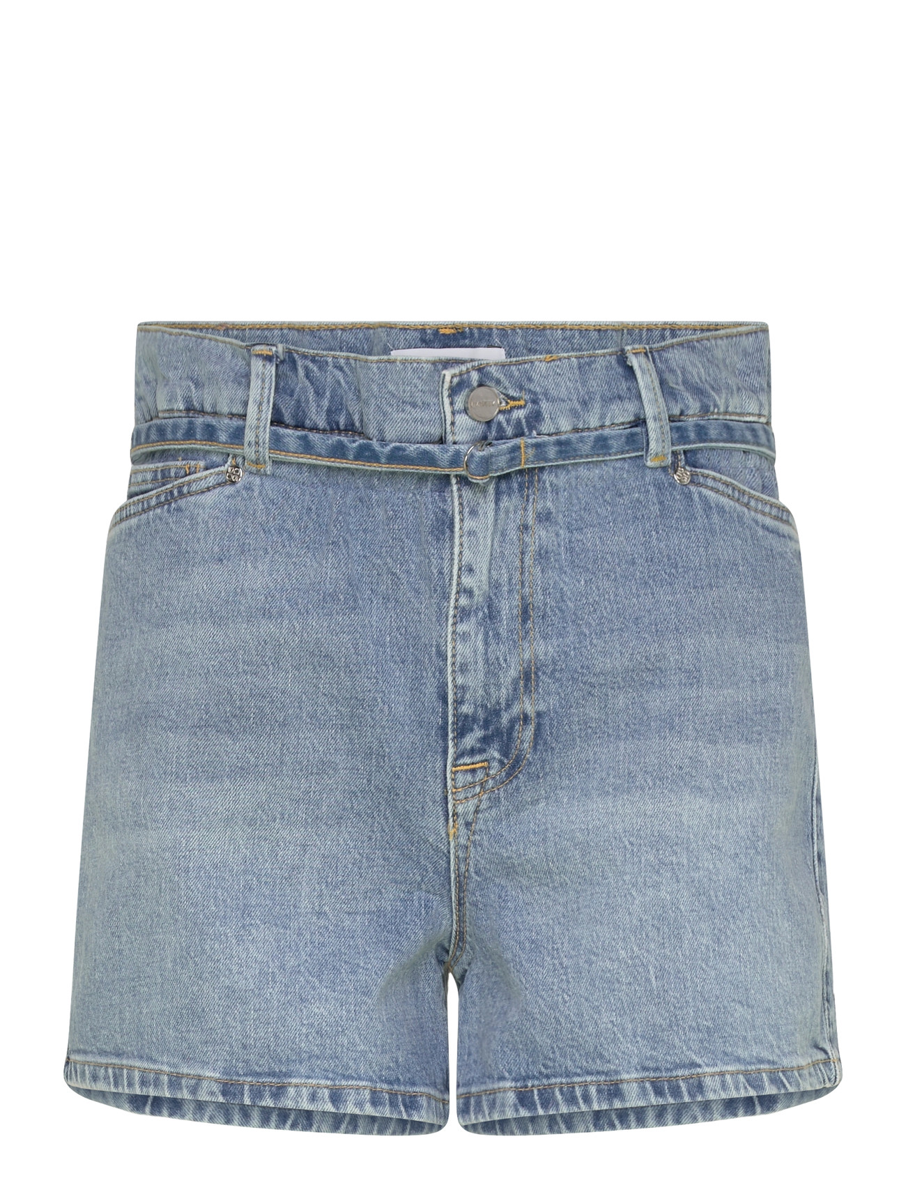 Dante6 Dante6-Drift Belted Denim Shorts, 42, Blue, Shorts > Denim Shorts, Dame