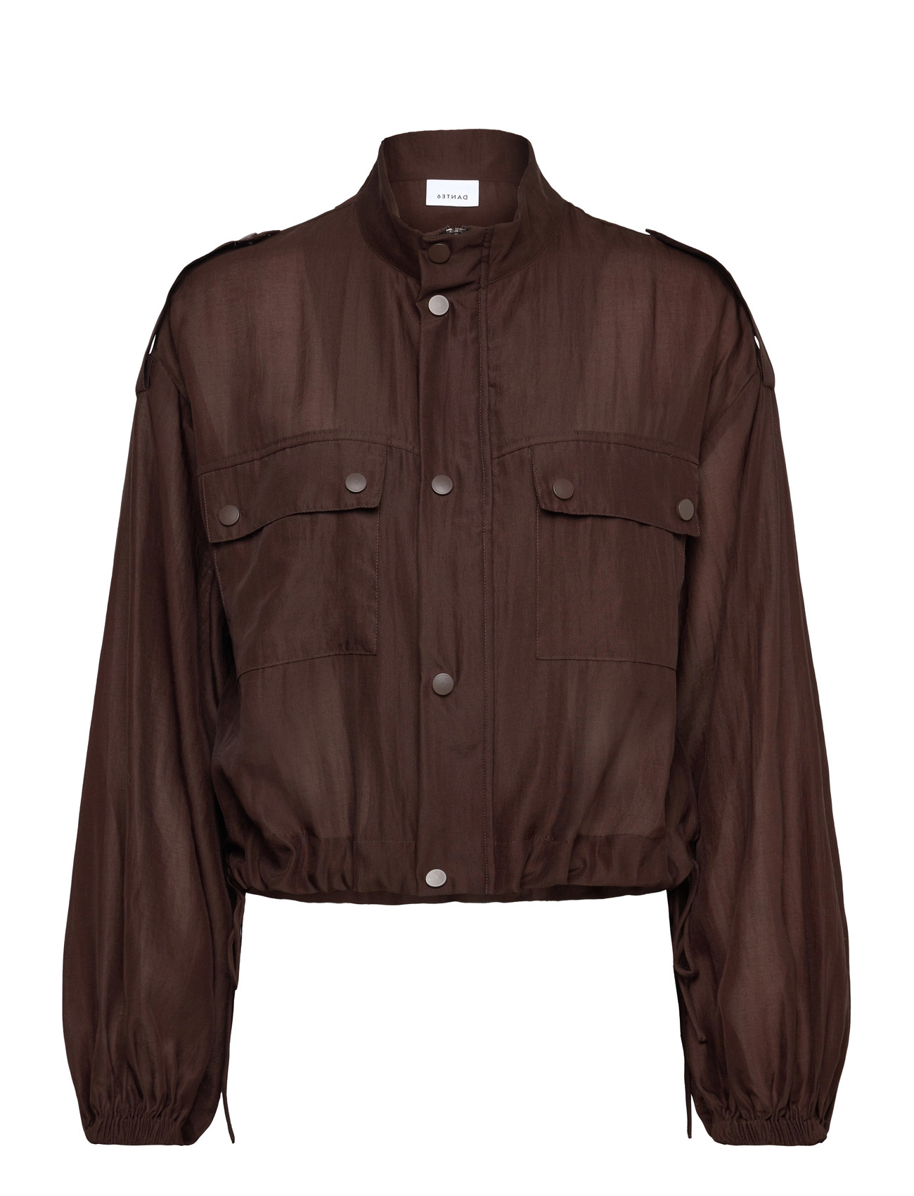 Dante6 Dante6-Mindy Sheer Cropped Jacket, 40, Brown, Jakker > Bomberjakker, Dame