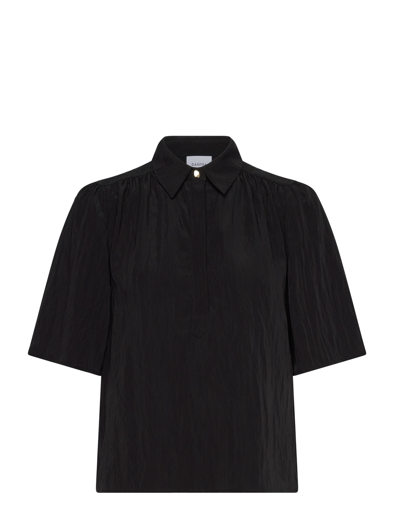 Dante6 Dante6-Devi Cropped Wide Blouse, 36, Black, Crop Overdele > Crop Overdele Med Korte Ærmer, Dame