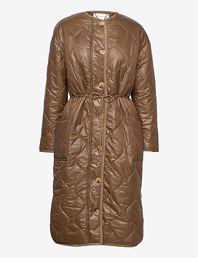Reece quilted coat - toppatakit - brown sugar