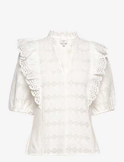 Samoa top - blouses à manches courtes - milk white