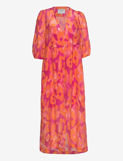 Abbaye dress - robes d'été - beetroot pink