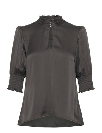 Dante6 Allisto Stretch Silk Mix Top - Short-sleeved blouses - Boozt.com
