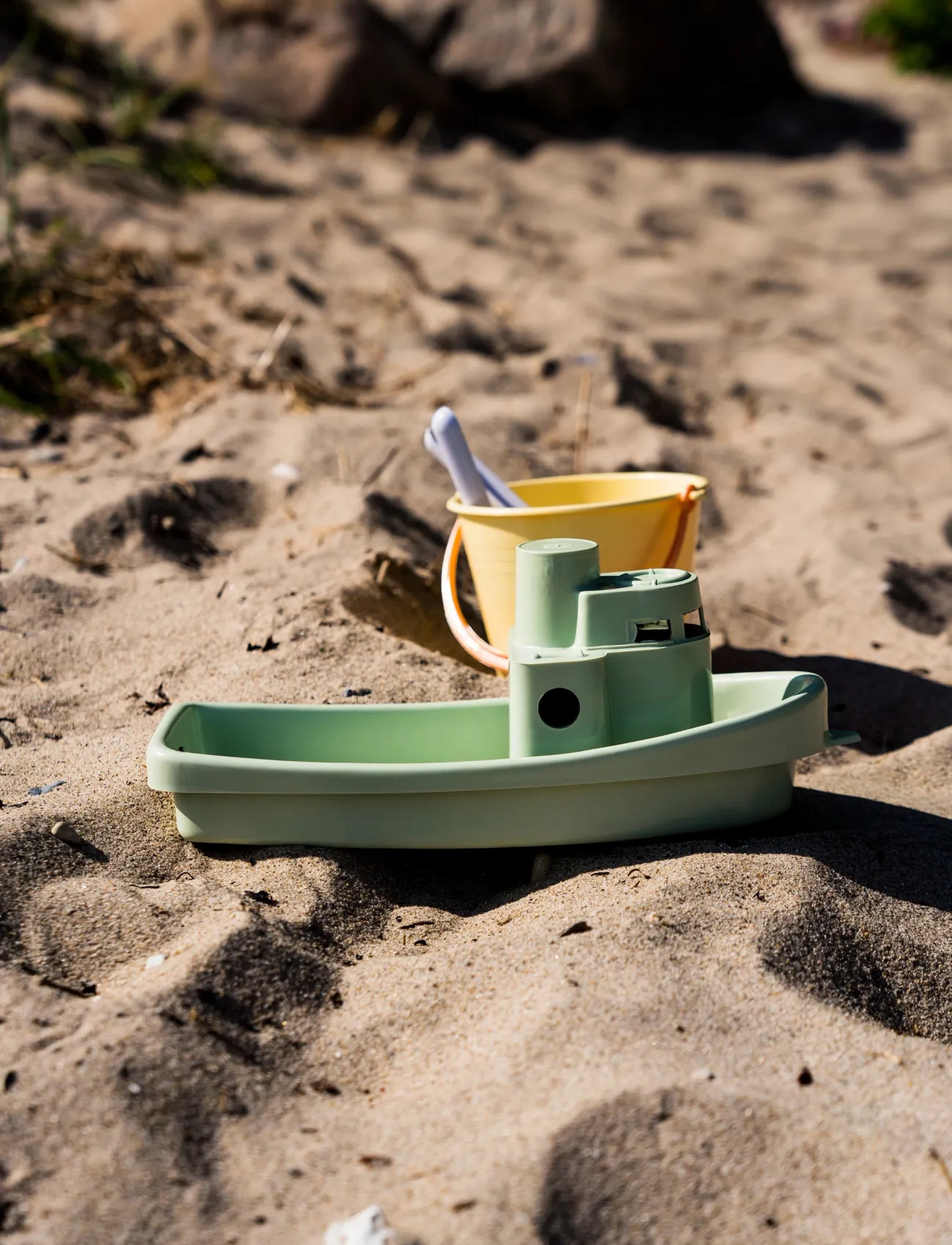 Dantoy Pastel Recycled Boat & Sandset 4 Pcs, One Size, Multi/patterned, Outdoor Legetøj > Sand Legetøj, Børn