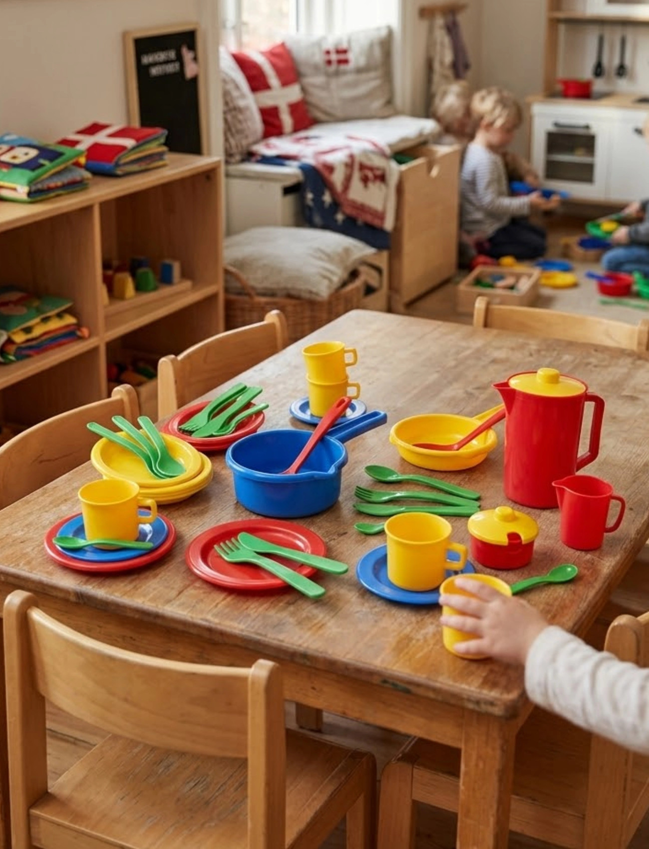 Dantoy Kitchen Play Time Set In Box, One Size, Multi/patterned, Legetøjskøkken Og Tilbehør > Kaffe- Og Tesæt, Børn
