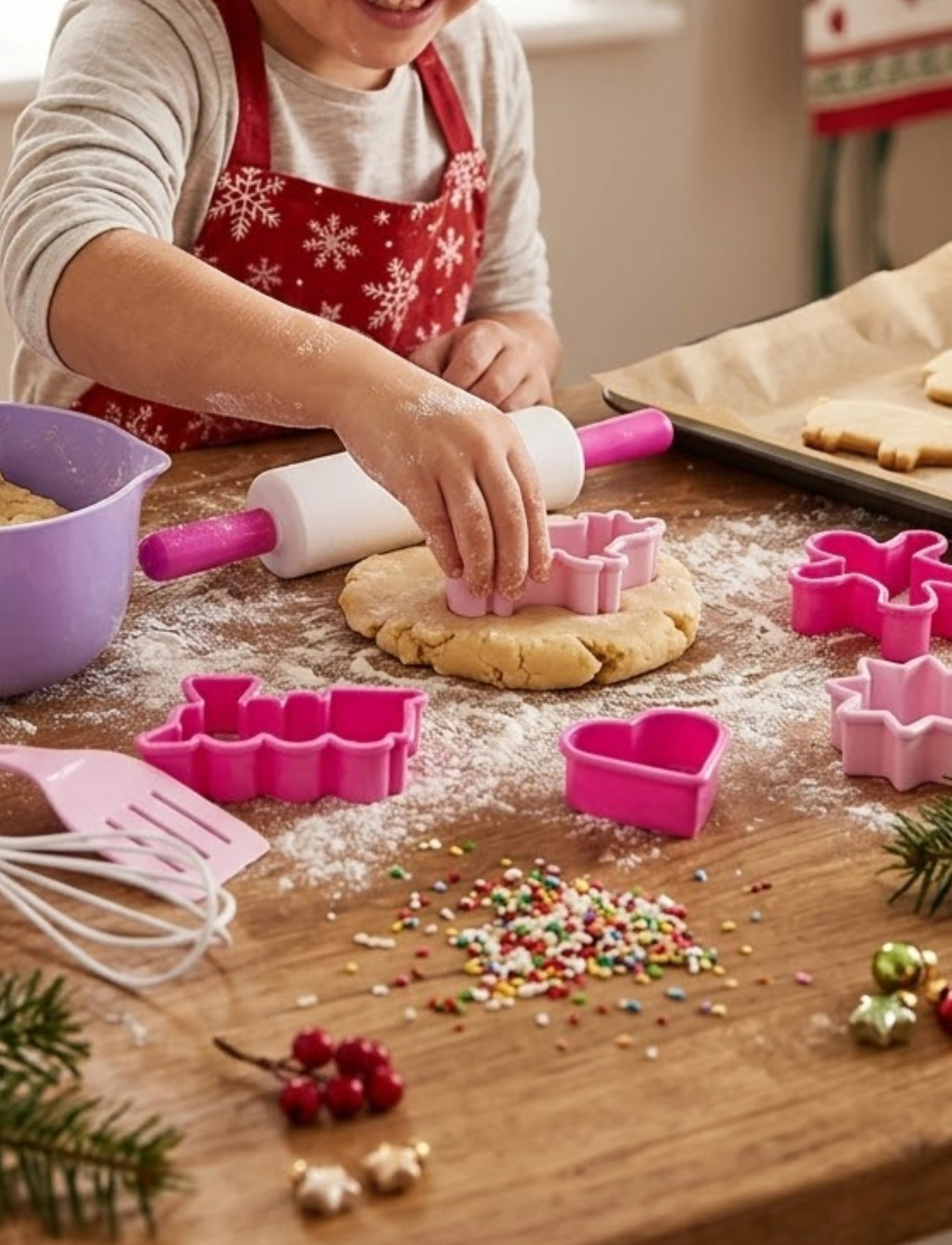 Dantoy My Little P. Baking Set In Net 12 Pcs, One Size, Pink, Legetøjskøkkener Og Tilbehør > Tilbehør Til Legetøjskøkkener, Børn