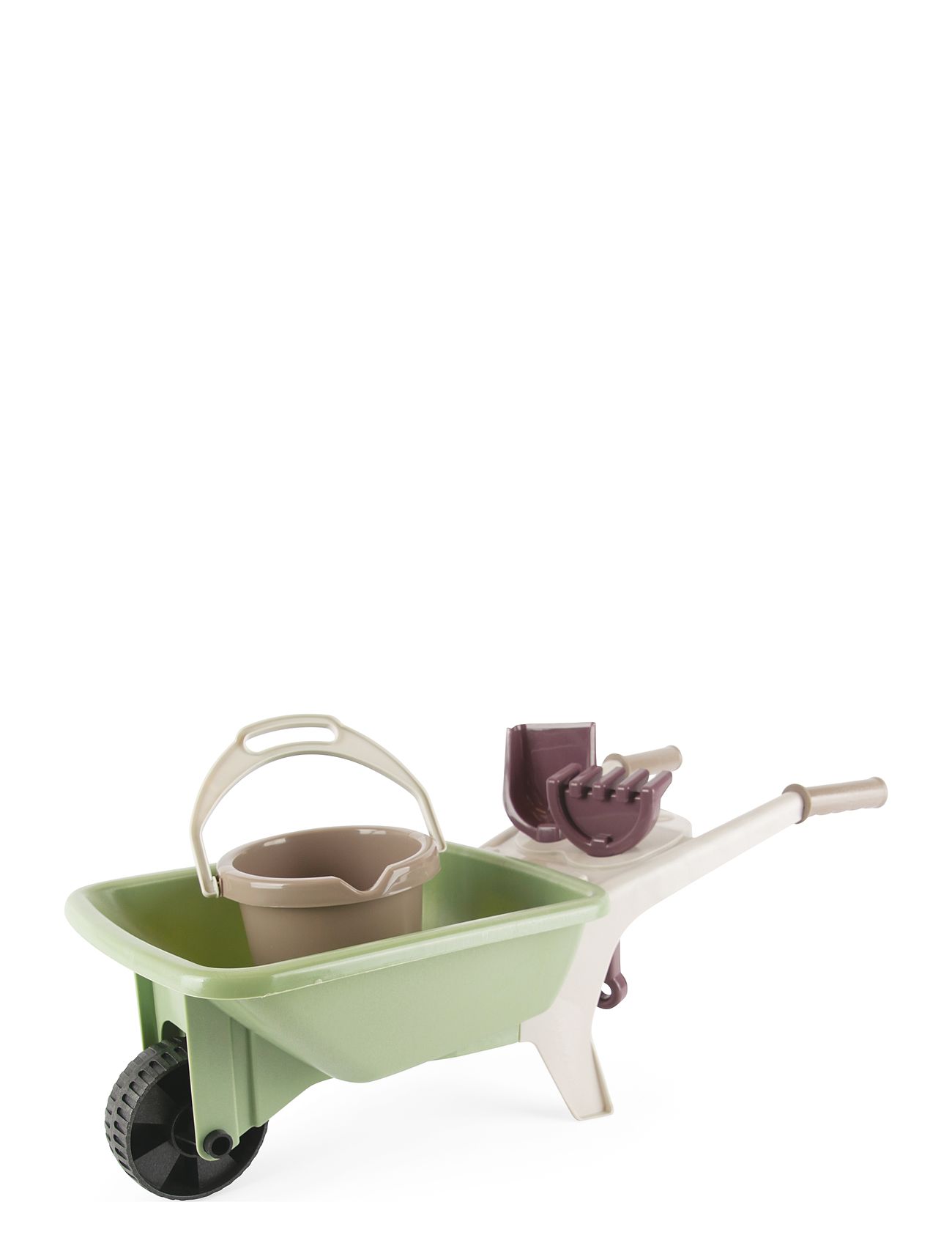 Green Garden Wheelbarrow Set -Plastic Wheels Toys Baby Toys Push Toys Multi/patterned Dantoy