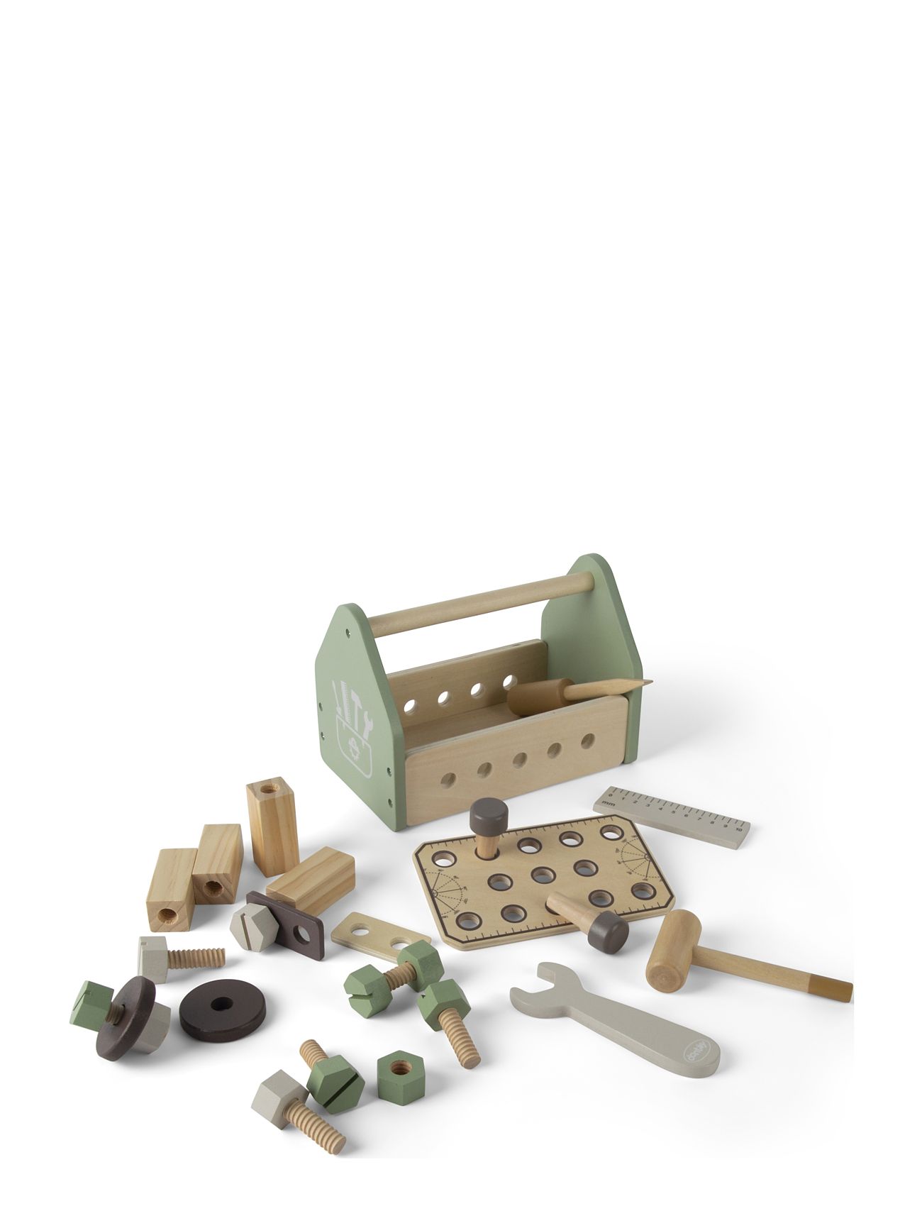 Tool Box Wood In Gift Box 26 Parts Toys Role Play Toy Tools Multi/patterned Dantoy