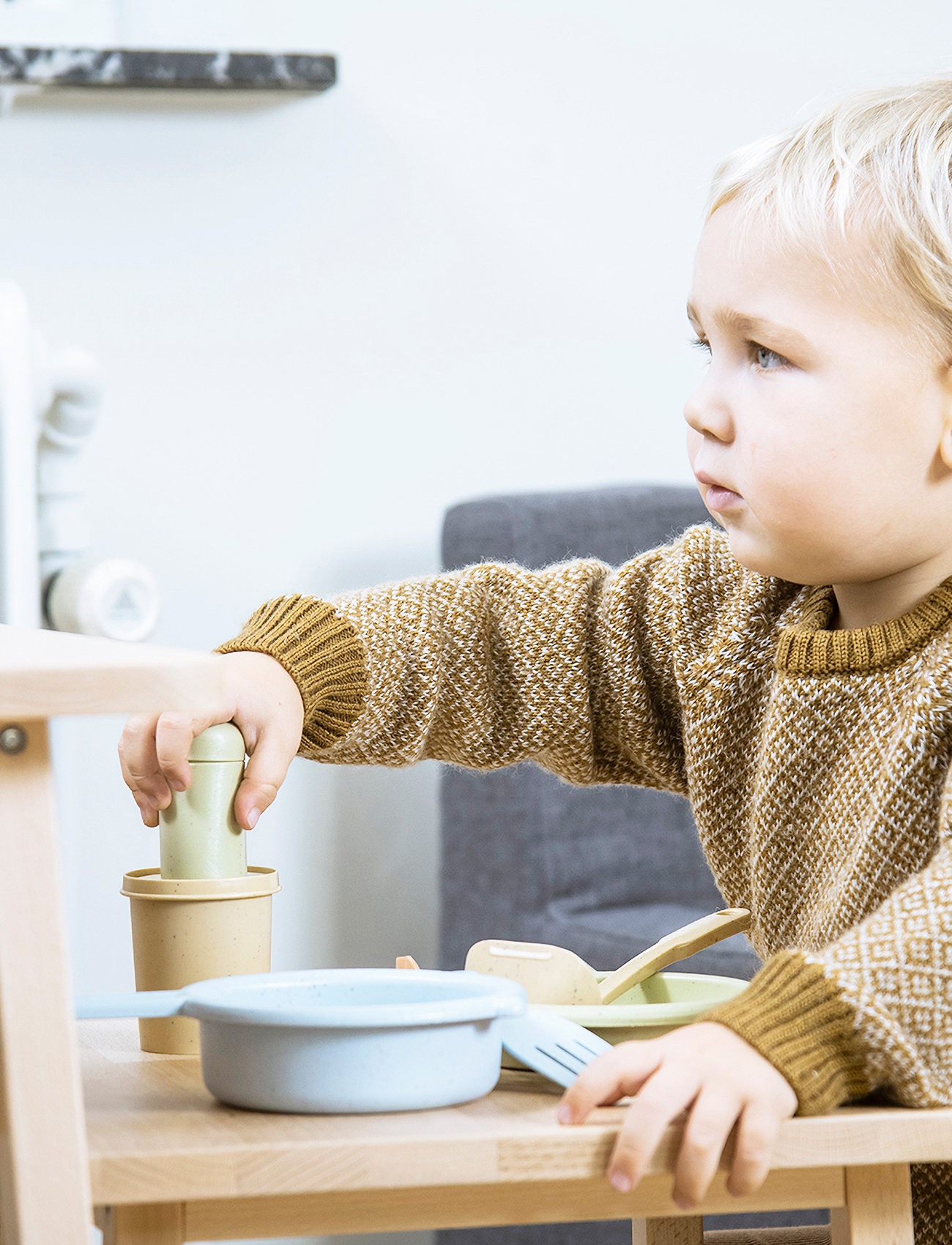 Dantoy Bio Kitchen Set In Gift Box, One Size, Multi/patterned, Legetøjskøkkener Og Tilbehør > Tilbehør Til Legetøjskøkkener, Børn
