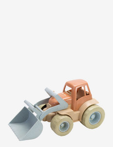 BIO TRACTOR IN GIFT BOX - byggekøretøjer - dusty-blue, army-green, dusty-orange