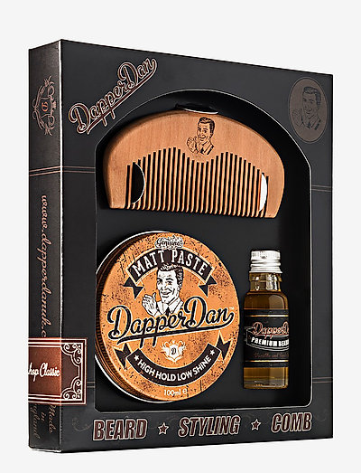 Hairy Man Gift Set (15 ml Beard Oil, Matte Paste, Comb) - mellan 200-500 kr - multi-colored