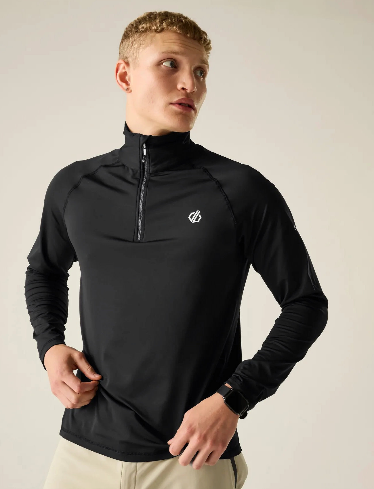 Dare2b Fuse Up Ii Core Stretch, L, Black, Sport Overdele > Sport Long Sleeved Overdele, Herre