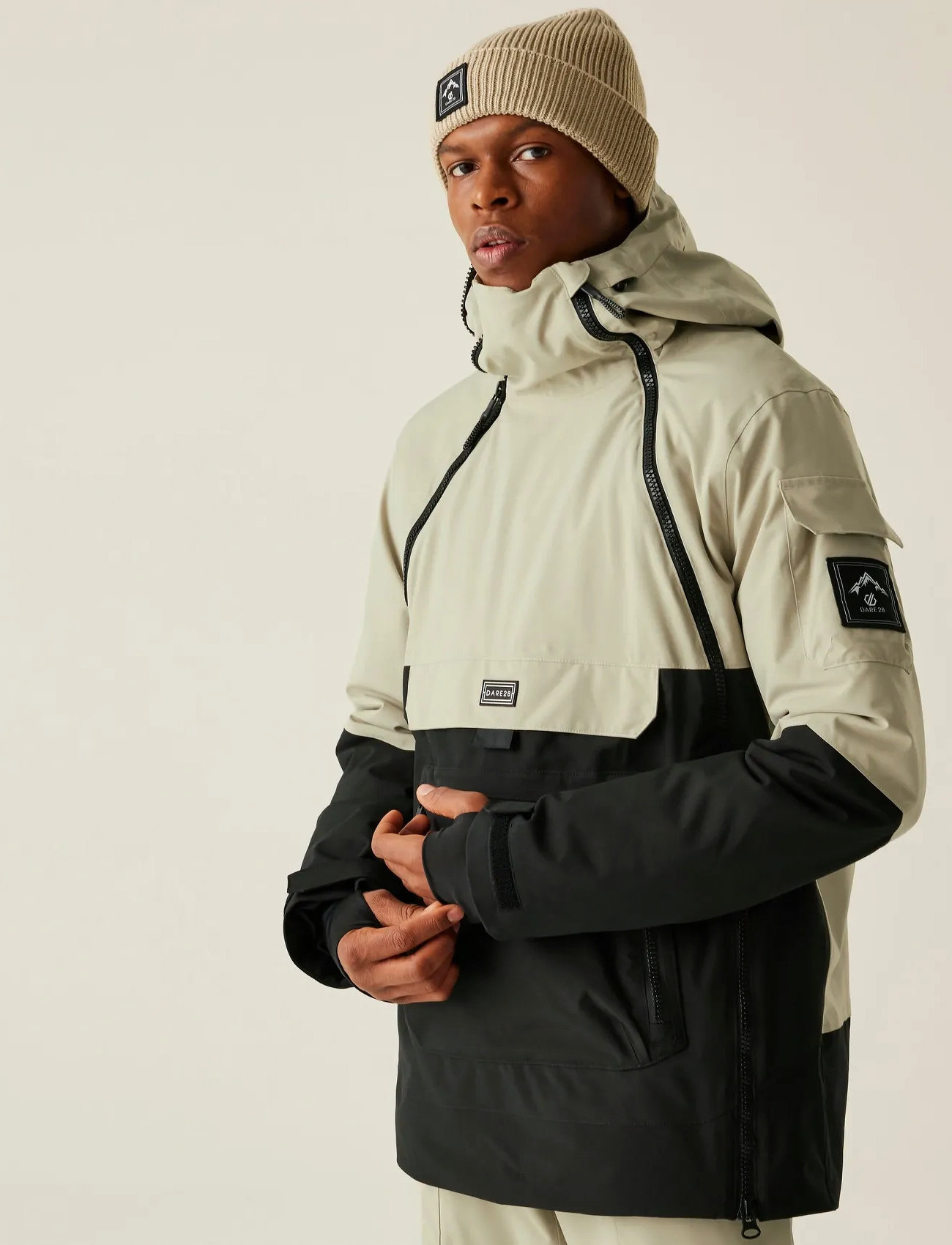 Dare2b T-Bar Overhead Ii Jacket, S, Grey, Sport Jackets > Sport Anoraks, Herre