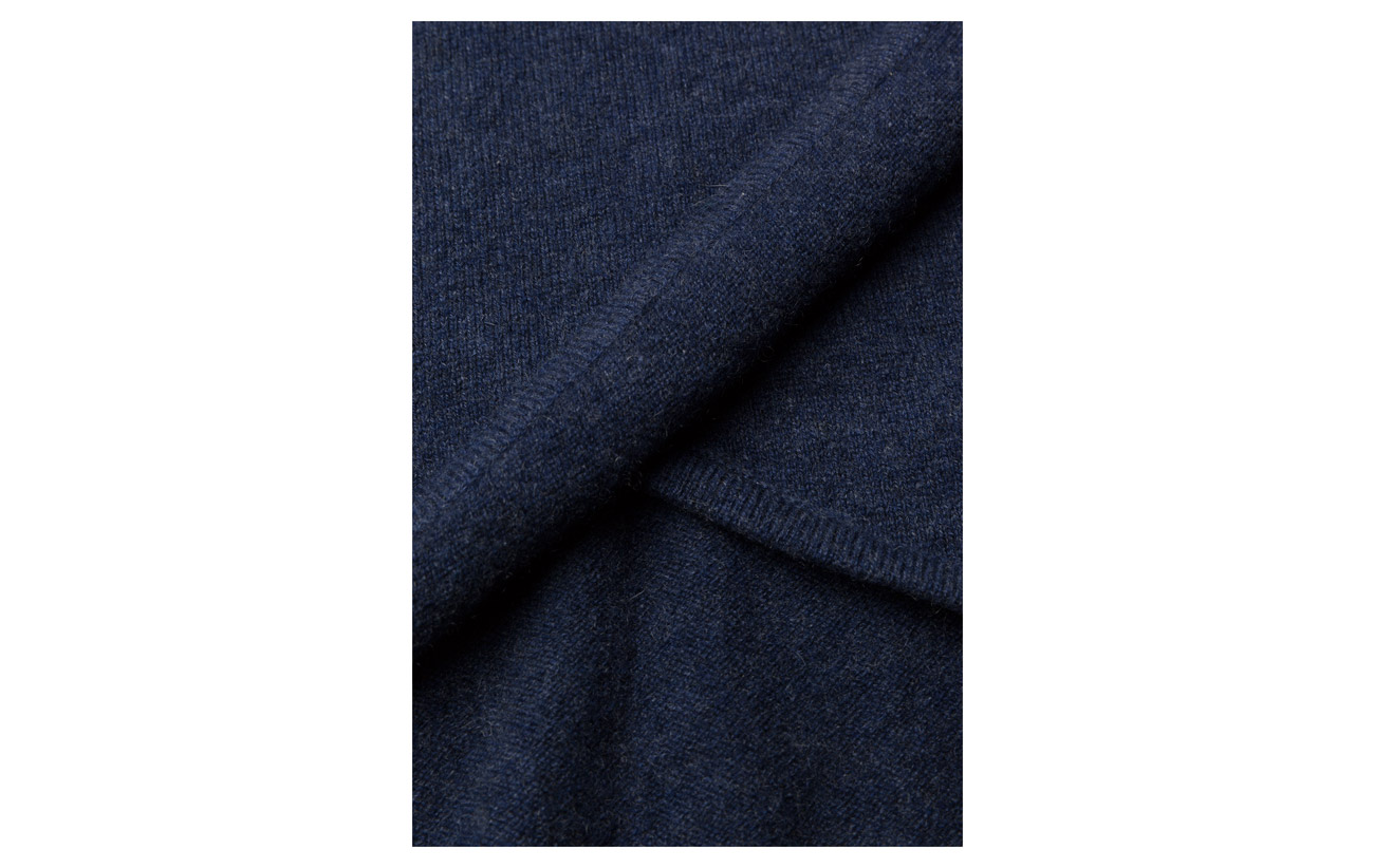 100 Cashmere Front Denim Blue Cachemire Sweater Davida Wrap RwqdYAA