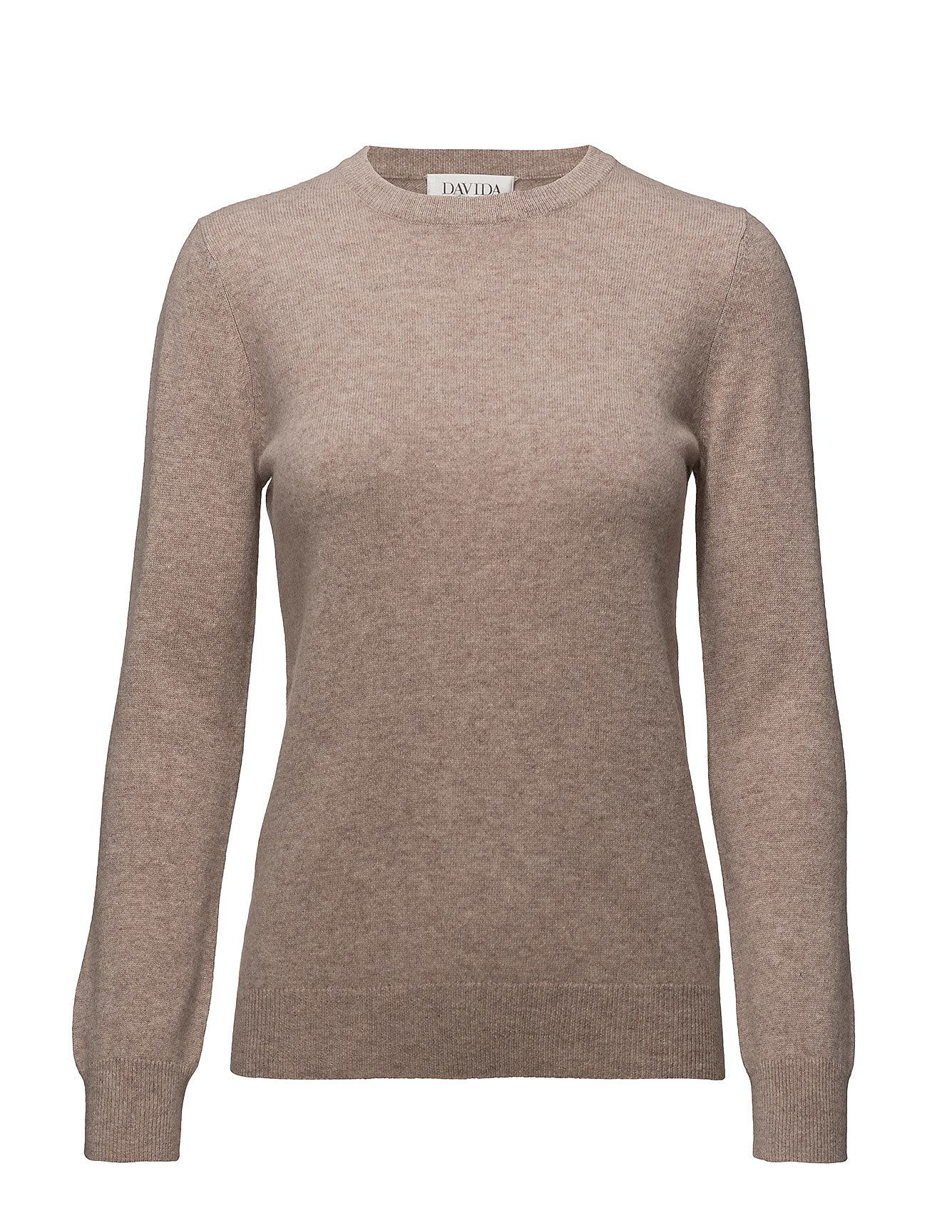 Basic Sweater Gebreide Trui Beige Davida Cashmere davida cashmere kopen in de aanbieding Basic Sweater Gebreide Trui Beige Davida Cashmere davida cashmere kopen in de aanbieding