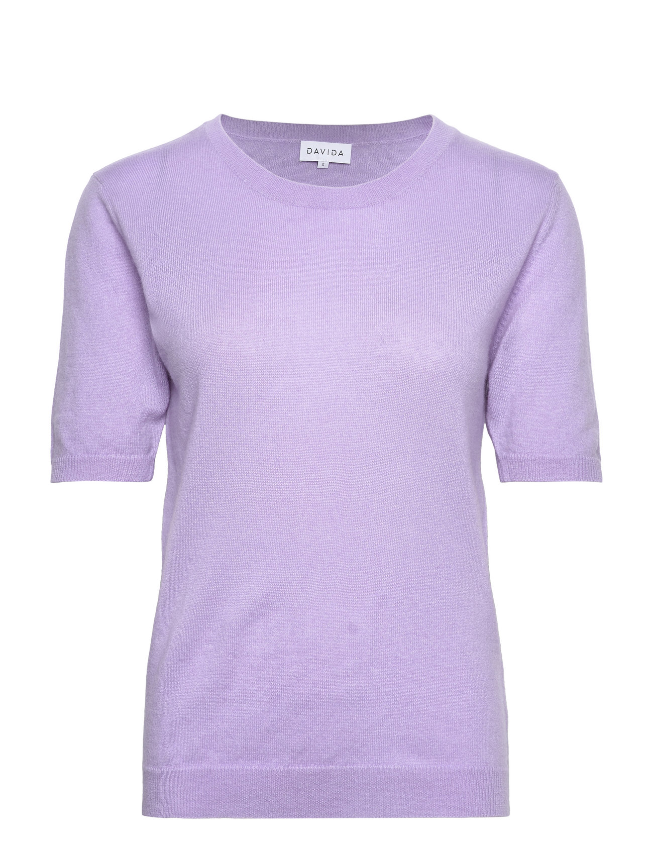 DAVIDA CASHMERE T-Shirt Oversized Lila - S - Damen