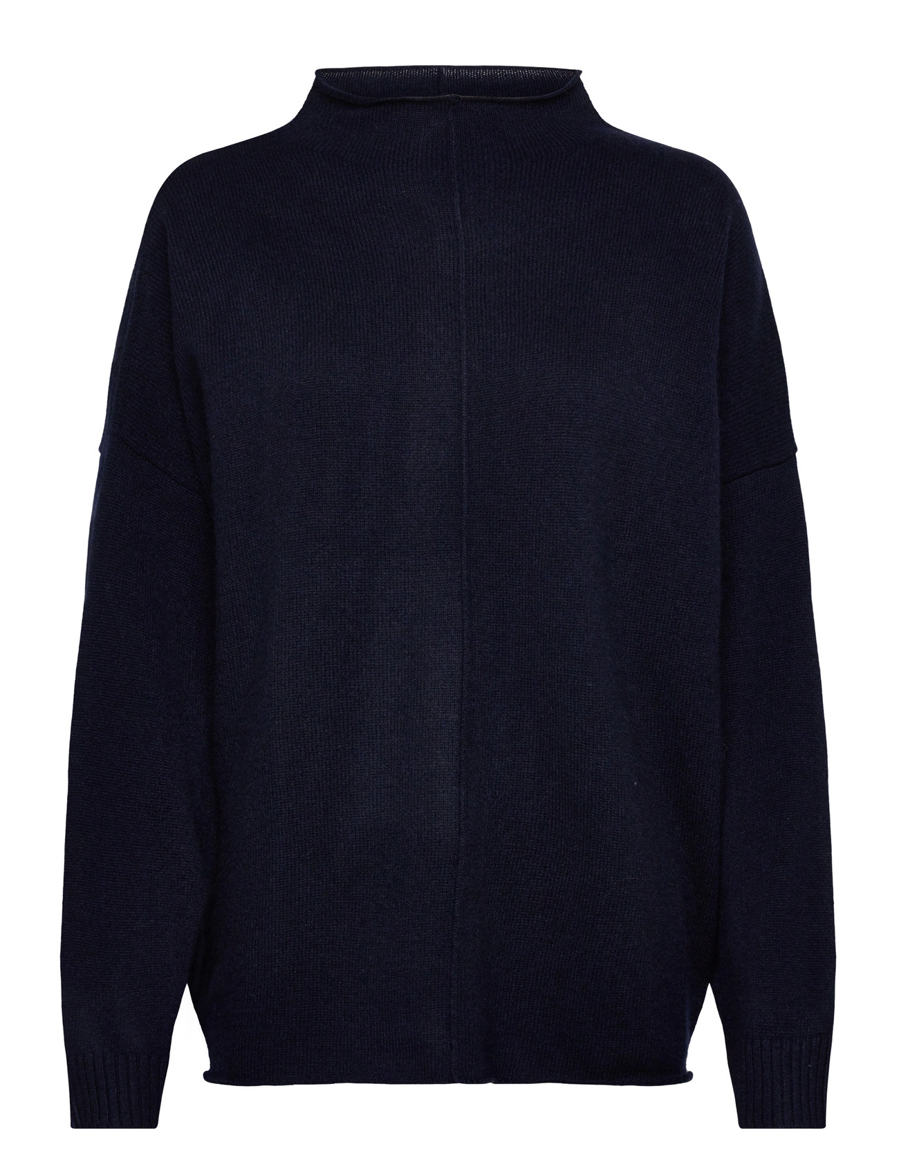 DAVIDA CASHMERE Oversized Half Rollkragen Navy - L/XL - Damen