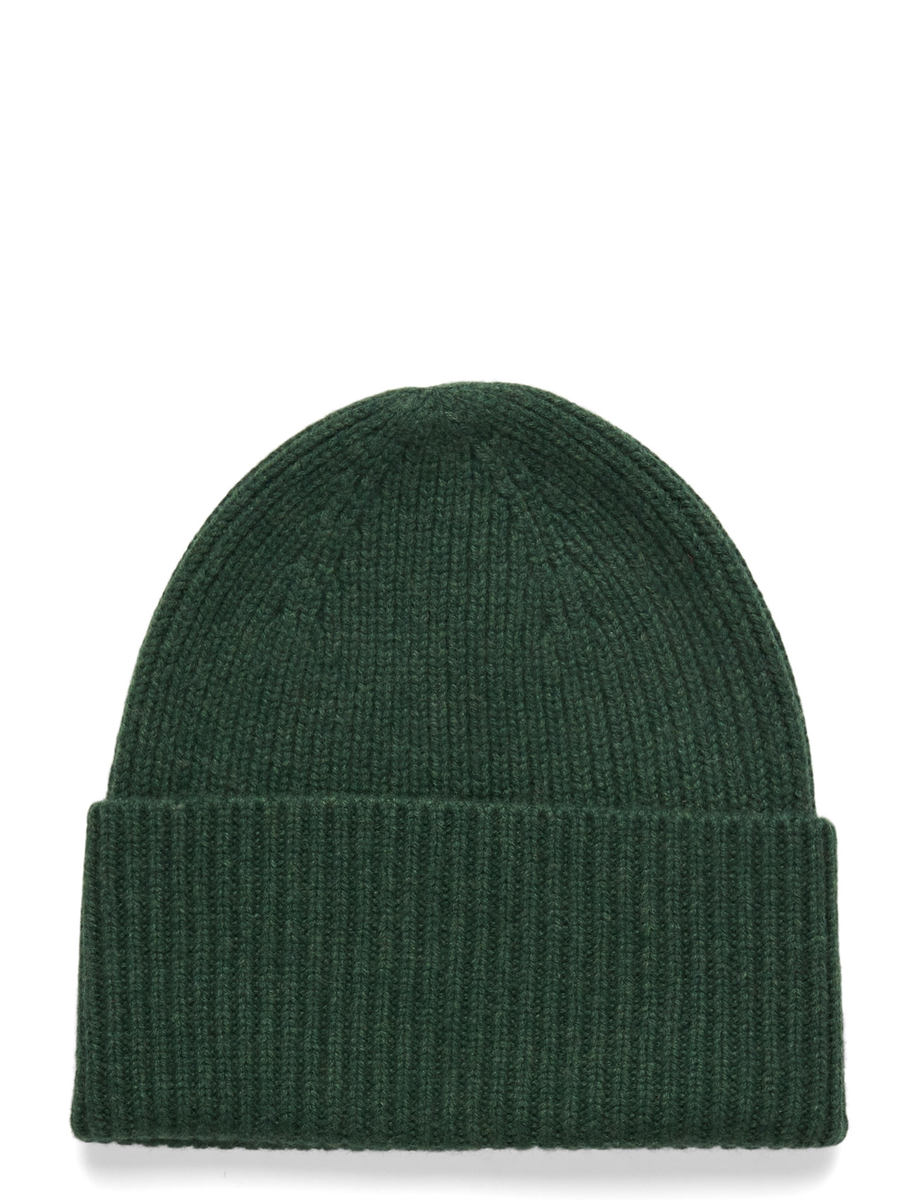 Davida Cashmere Fold Rib Cap, One Size, Green, Hovedbeklædning > Huer, Dame
