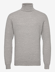 Turtleneck | Stort utvalg av de seneste nyhetene | Esprit HALF ZIP - Strikkegenser - dark grey