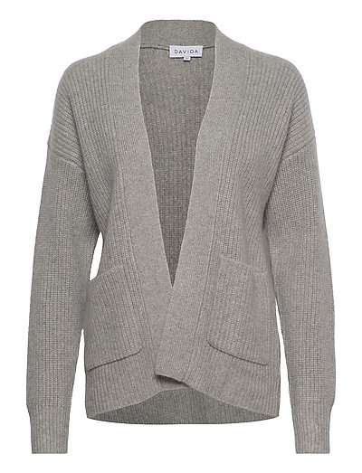 Davida Cashmere Open Rib Cardigan Cardigans Boozt