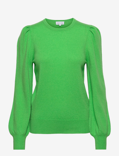 Puff Balloon Sleeve Sweater - trøjer - apple green