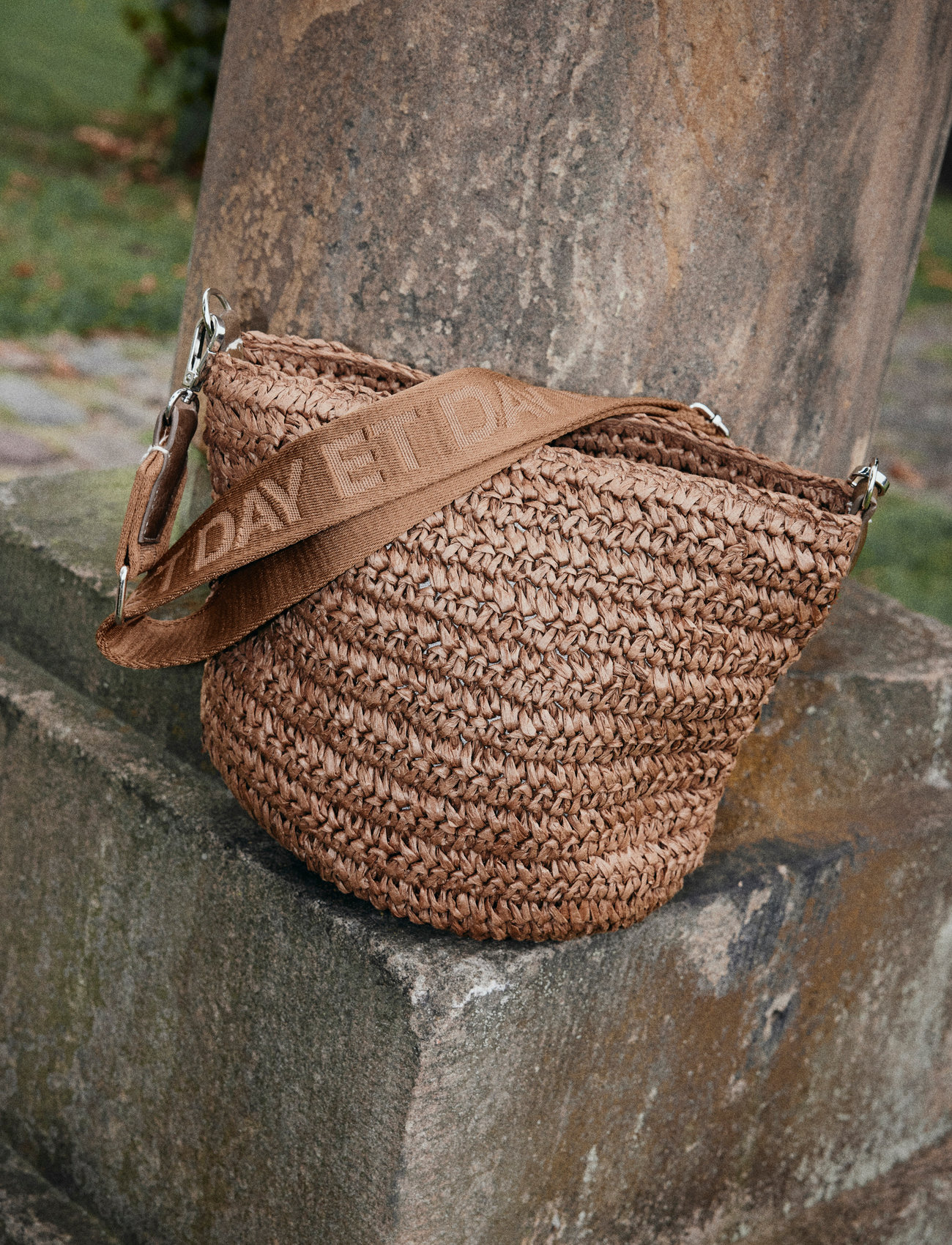 DAY ET Day Lb Straw Crossbody, One Size, Beige, Tasker > Crossbody-Tasker, Dame