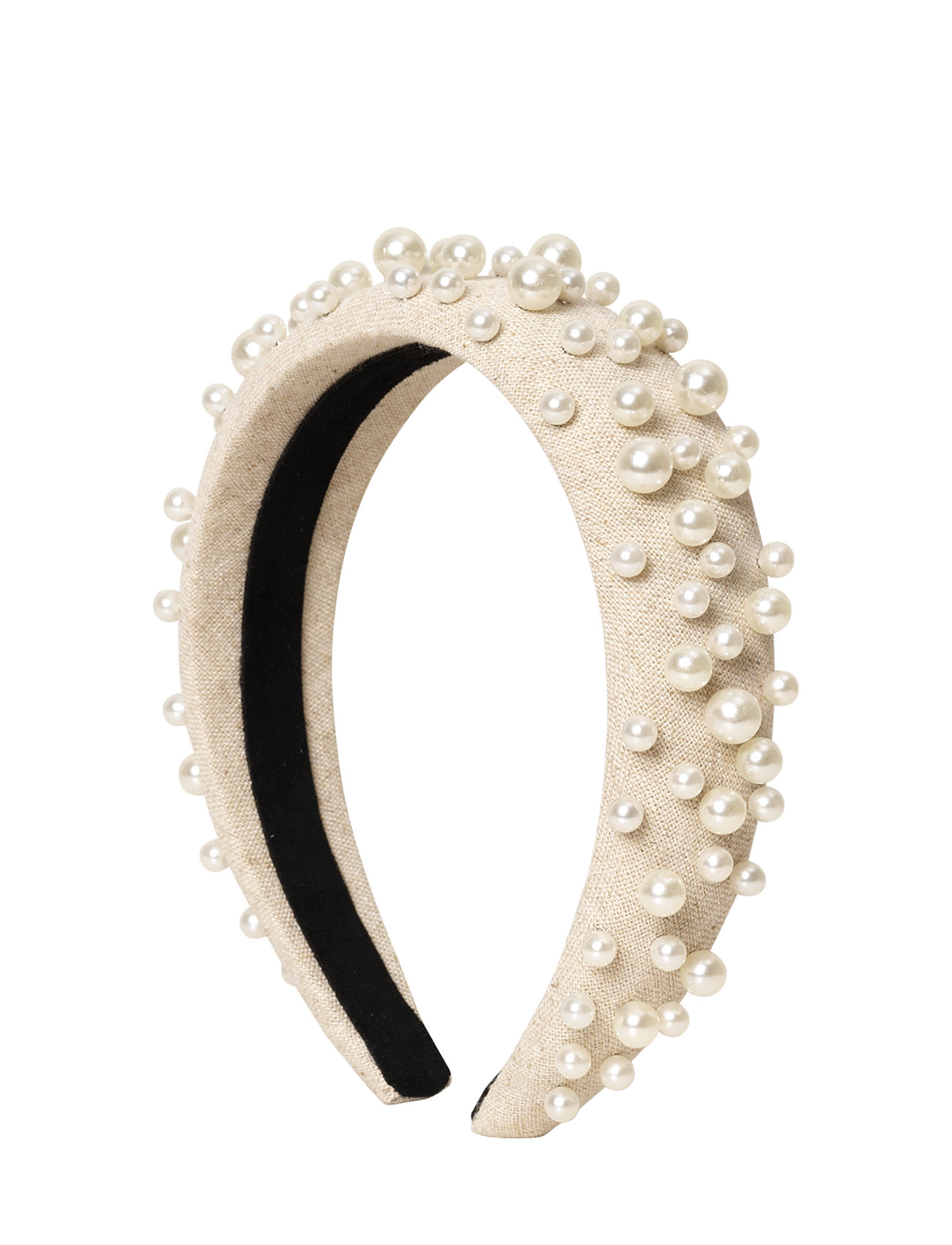 DAY ET Day Pearl Linen Hair Band Beige - One Size - Damen