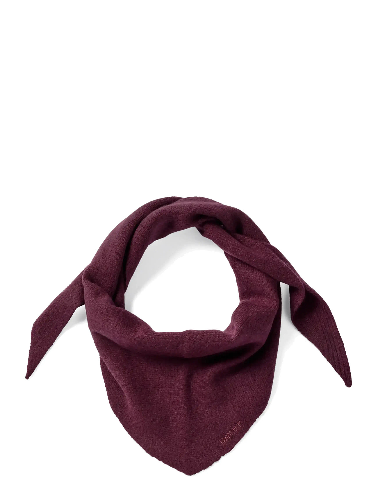 DAY ET Day Merino Knit Tri Scarf, One Size, Burgundy, Tørklæder > Letvægtstørklæder, Dame