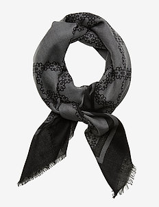 Day Deluxe Motif Scarf - BLACK