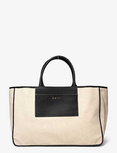 Day Linen Lux Work Bag - handväskor - whitecap gray