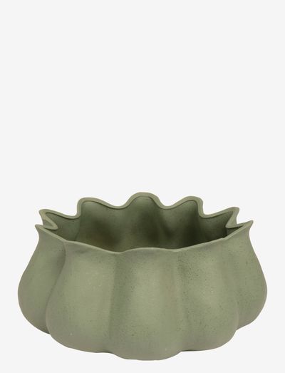 Day bowl Curve - vaser - green