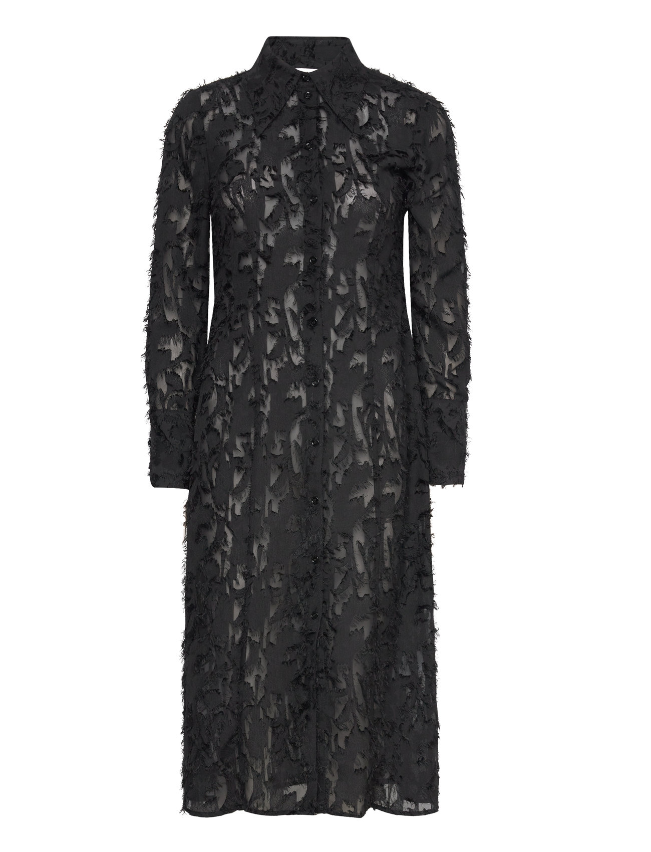 Joe - Delicate Texture Knelang Kjole Black Day Birger Et Mikkelsen