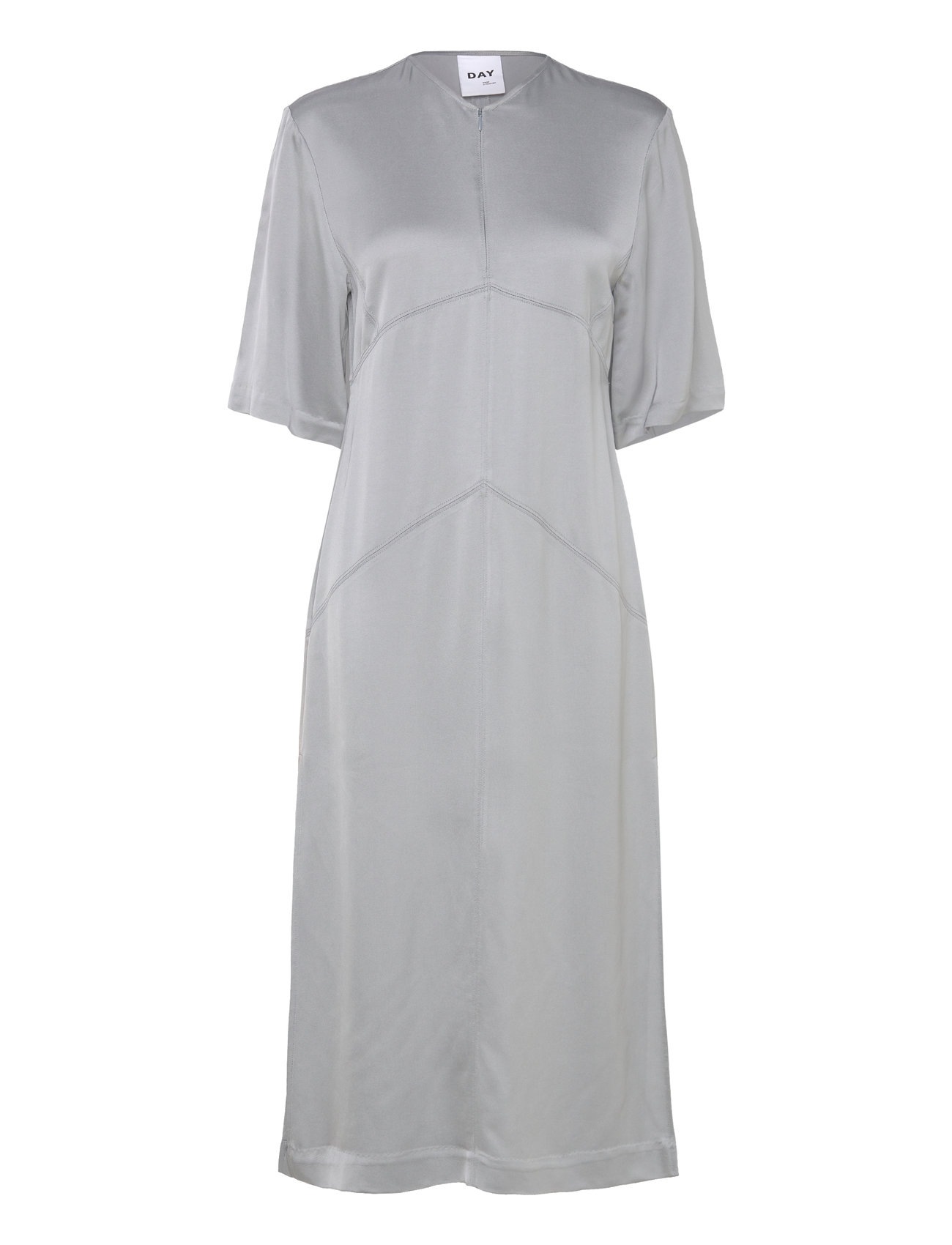 Micca - Modern Twill Knelang Kjole Grey Day Birger Et Mikkelsen